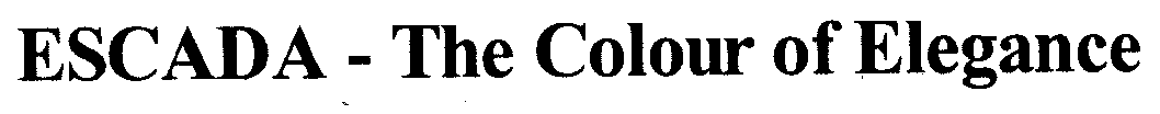 ESCADA - The Colour of Elegance