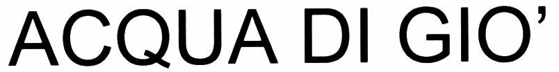 ACQUA DI GIO'