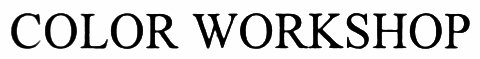 COLOR WORKSHOP