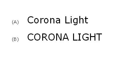 Corona Light CORONA LIGHT