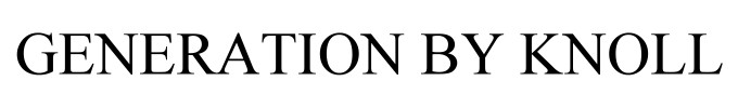 GENERATION BY KNOLL