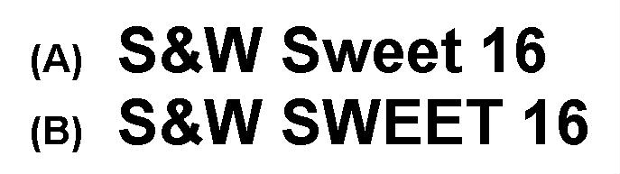 S&W Sweet 16 S&W SWEET 16