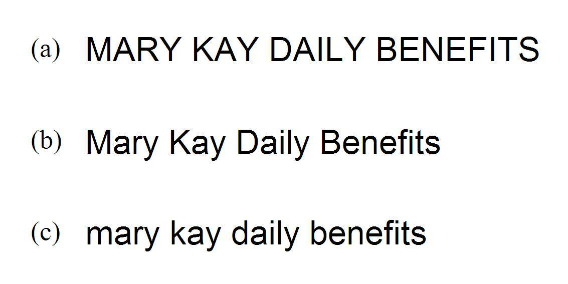 MARY KAY DAILY BENEFITS Mary Kay Daily Benefits mary kay daily benefits