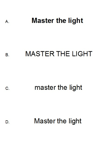 Master the light MASTER THE LIGHT master the light Master the light