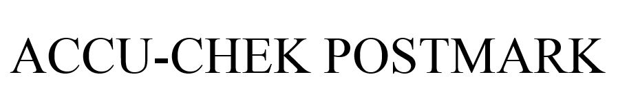 ACCU-CHEK POSTMARK