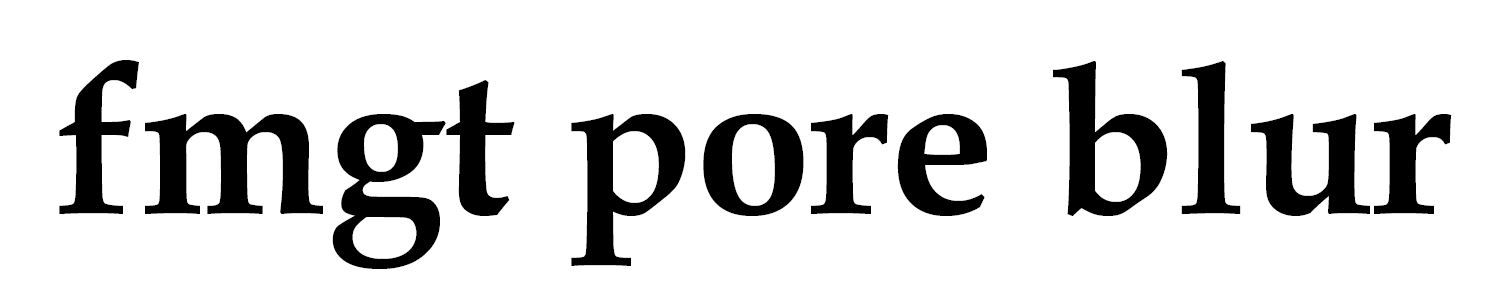 fmgt pore blur