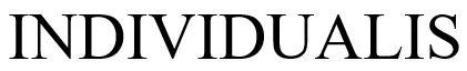 INDIVIDUALIS