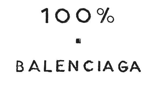 100% BALENCIAGA