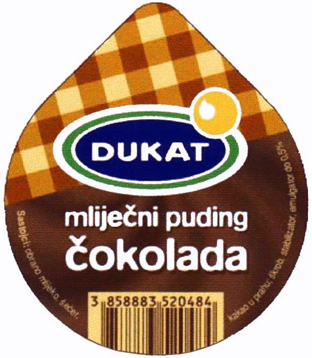 mliječni puding čokolada