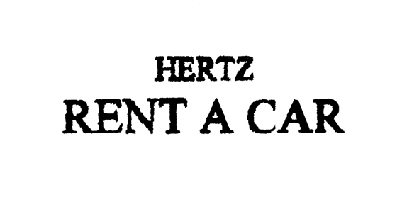 HERTZ RENT A CAR