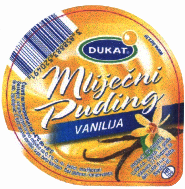Mliječni Puding VANILIJA