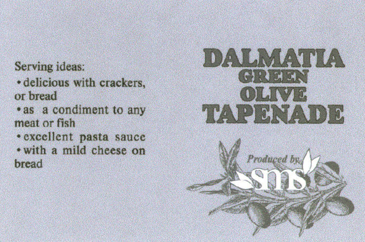 DALMATIA GREEN OLIVE TAPENADE