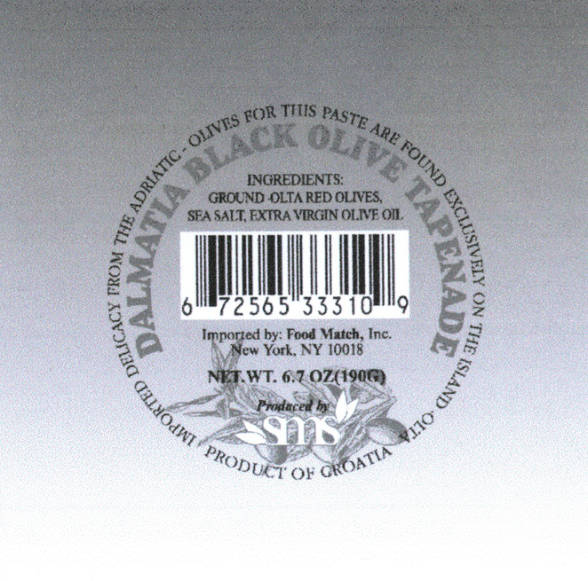 DALMATIA BLACK OLIVE TAPENADE