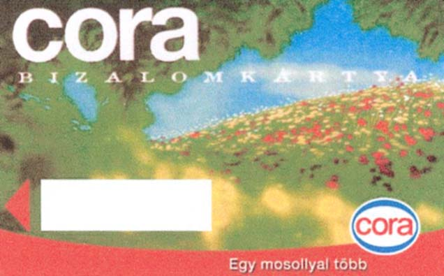 CORA-BIZALOMKÁRTYA Egy mosollyal több
