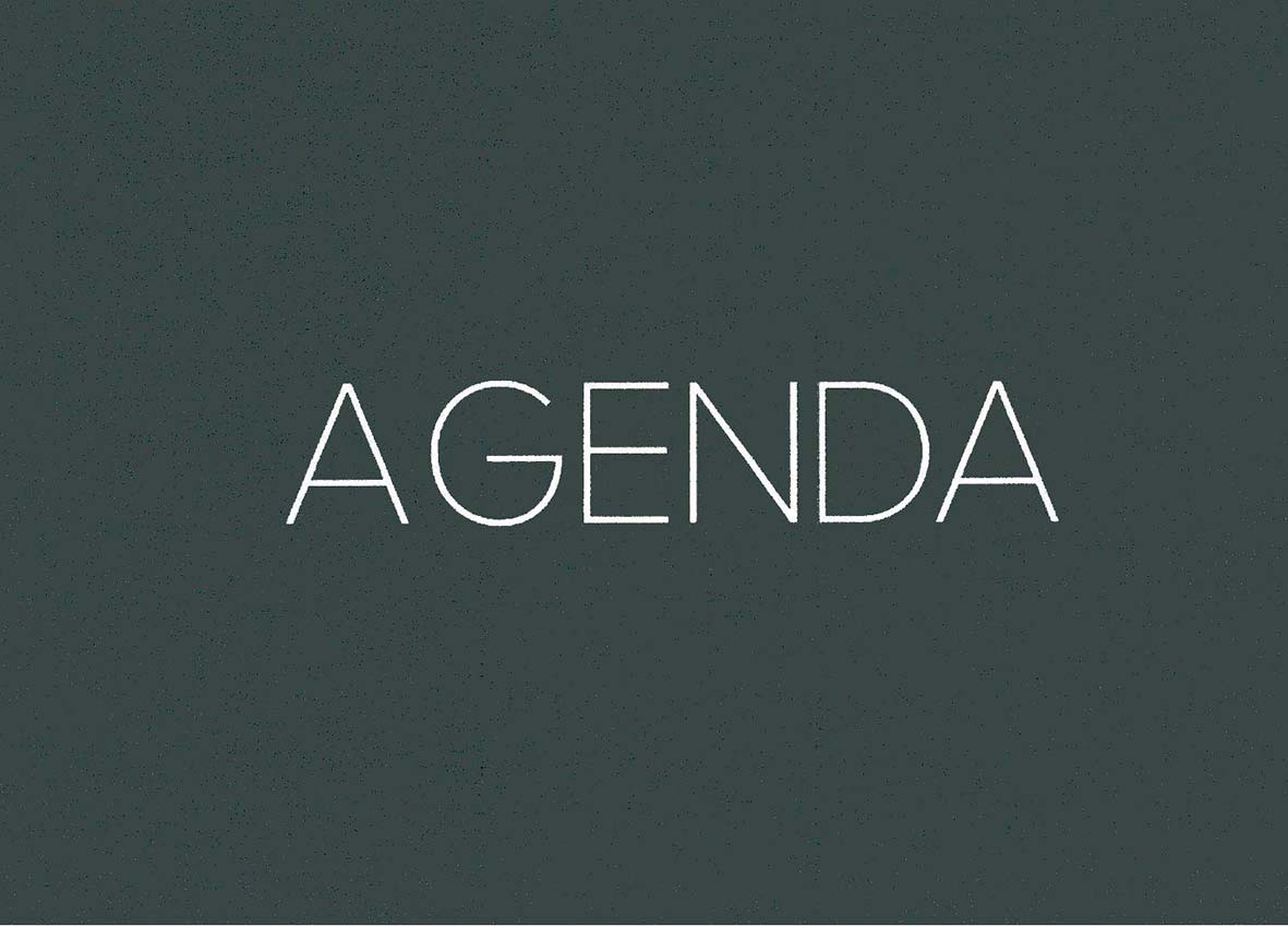 AGENDA