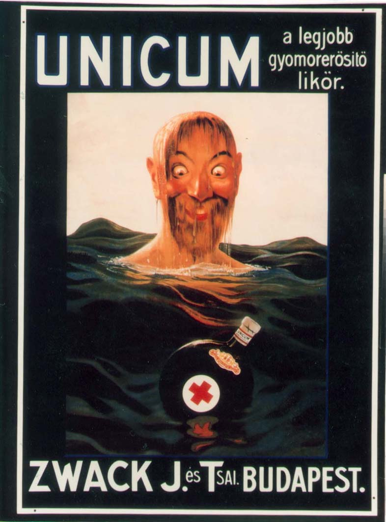UNICUM a legjobb gyomorerősítő likőr. ZWACK J.és Tsai.BUDAPEST