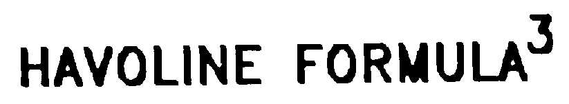 HAVOLINE FORMULA 3