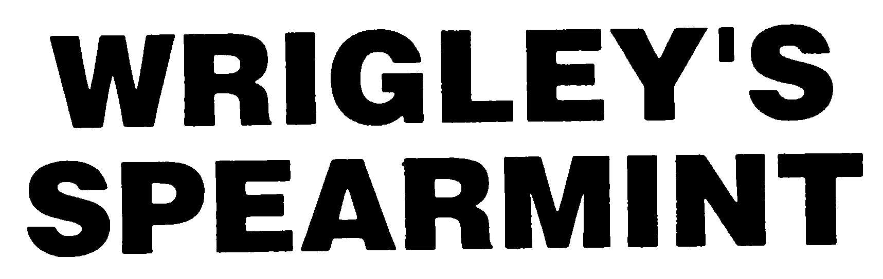 WRIGLEY'S SPEARMINT