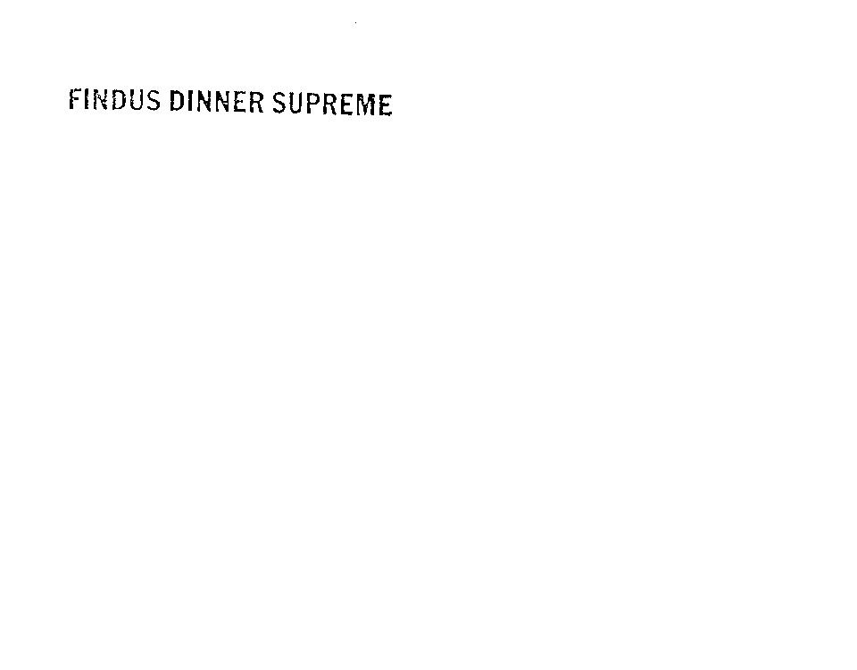 FINDUS DINNER SUPREME