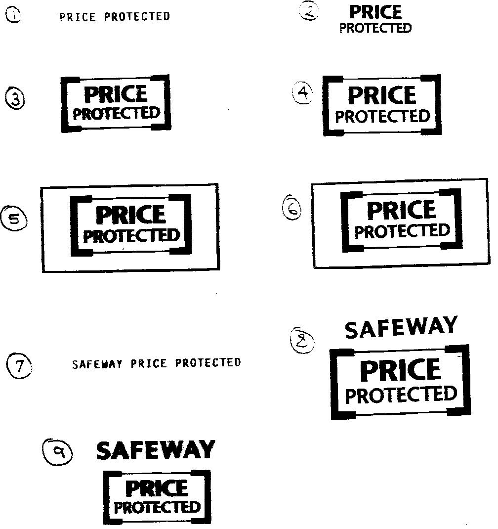 PRICE PROTECTED PRICE PROTECTED SAFEWAY PRICE PROTECTED SAFEWAY PRICE PROTECTED