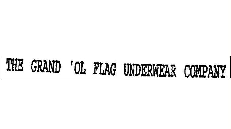THE GRAND 'OL FLAG UNDERWEAR COMPANY