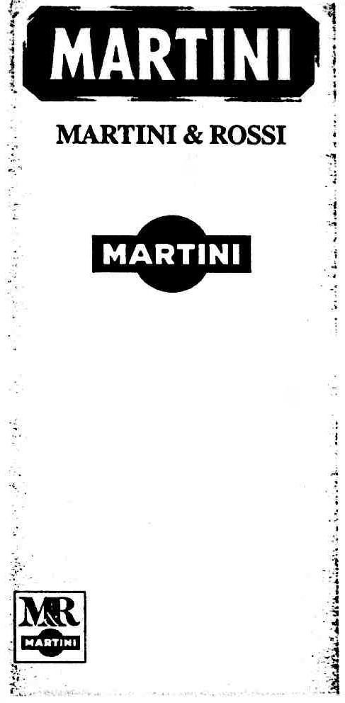 MARTINI MARTINI & ROSSI MARTINI