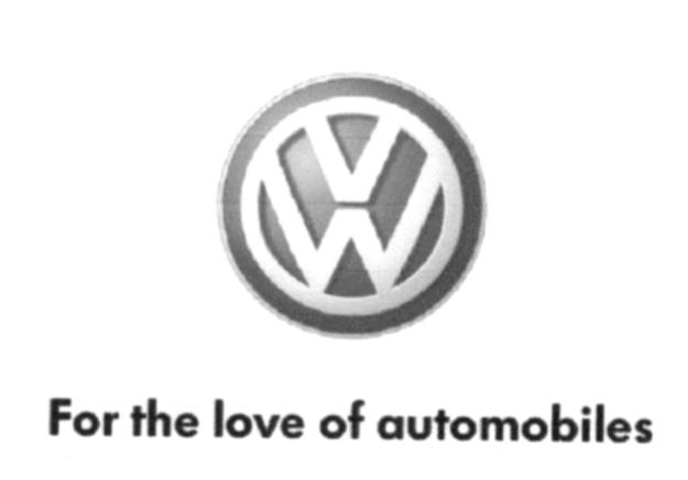 VW For the love of automobiles