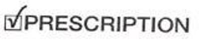 PRESCRIPTION