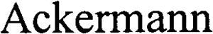 Ackermann