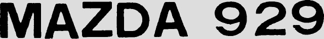 MAZDA 929
