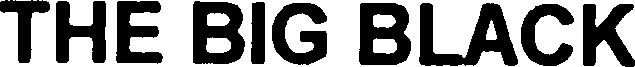 THE BIG BLACK