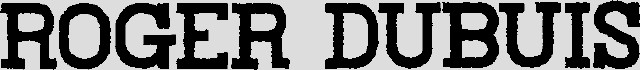 ROGER DUBUIS