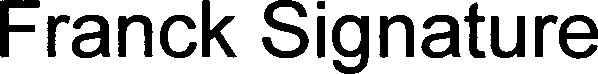 Franck Signature