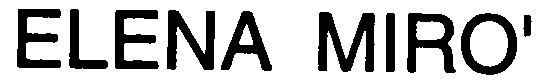 ELENA MIRO'