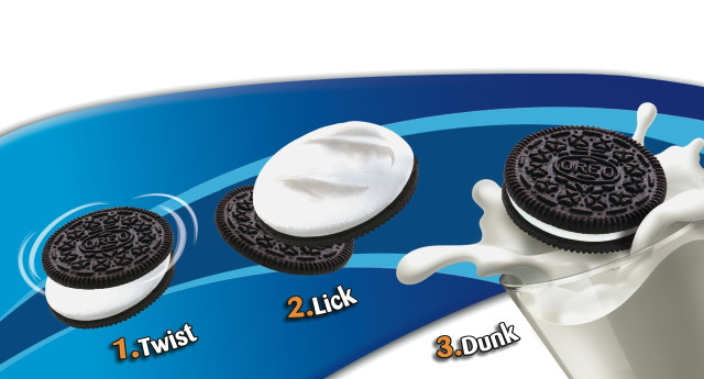 1.Twist 2.Lick 3.Dunk