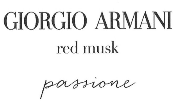 GIORGIO ARMANI red musk passione