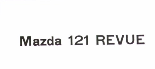 MAZDA 121 REVUE