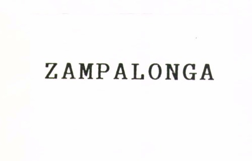 ZAMPALONGA" DICITURA