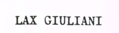 LAX GIULIANI