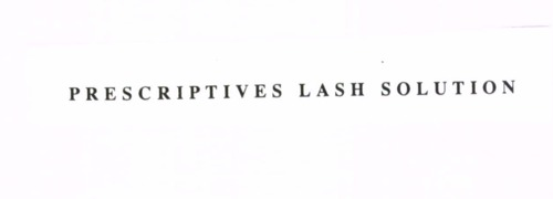 PRESCRIPTIVES LASH SOLUTION