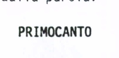 PRIMOCANTO