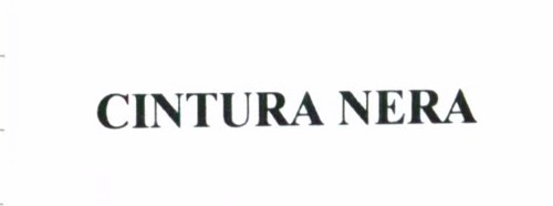 CINTURA NERA