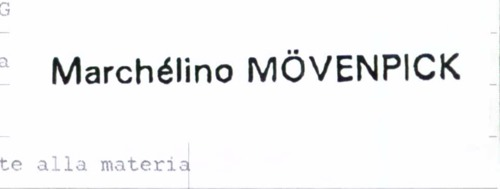 MARCHELINO MOVENPICK