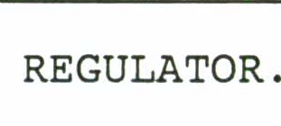 REGULATOR