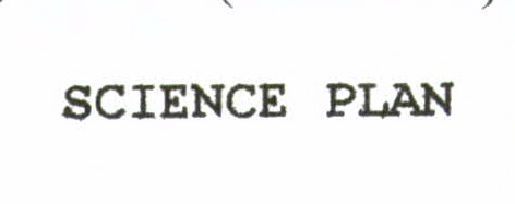 SCIENCE PLAN