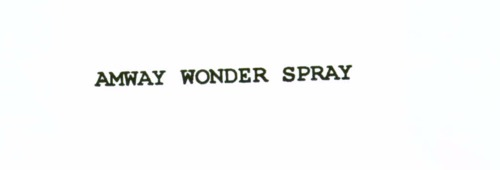 AMWAY WONDER SPRAY