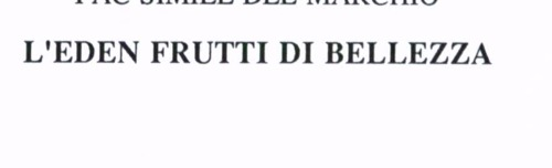 L'EDEN FRUTTI DI BELLEZZA