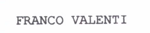 FRANCO VALENTI