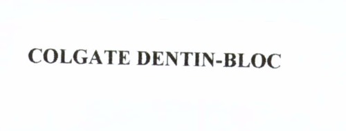 COLGATE DENTIN-BLOC