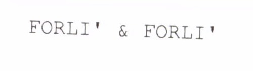 FORLI' & FORLI'